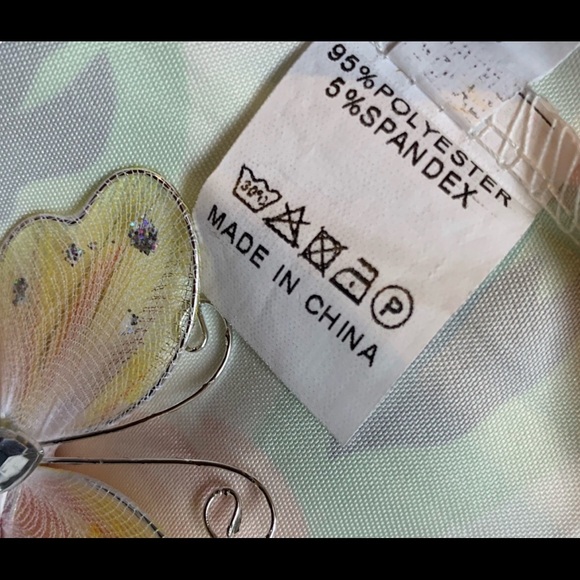 White Orange Flower African Print Floral Maxi Skirt Women's Size XL - Picture 7 of 9